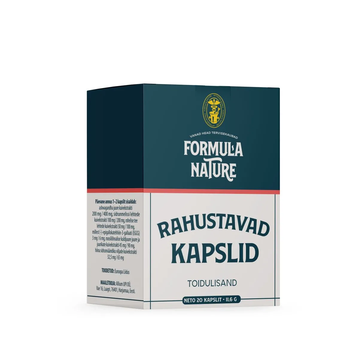 FORMULA NATURE RAHUSTAVAD KAPSLID N20 - Product Image