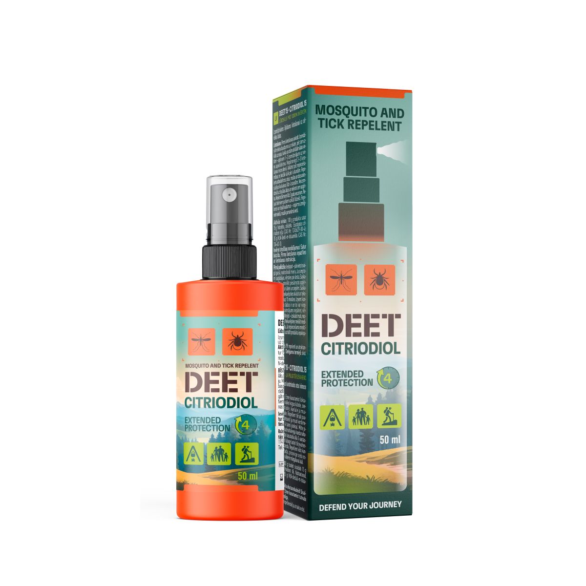 DEET + CITRIODIOL SÄÄSE- JA PUUGITÕRJEVAHEND 50ML - Product Image