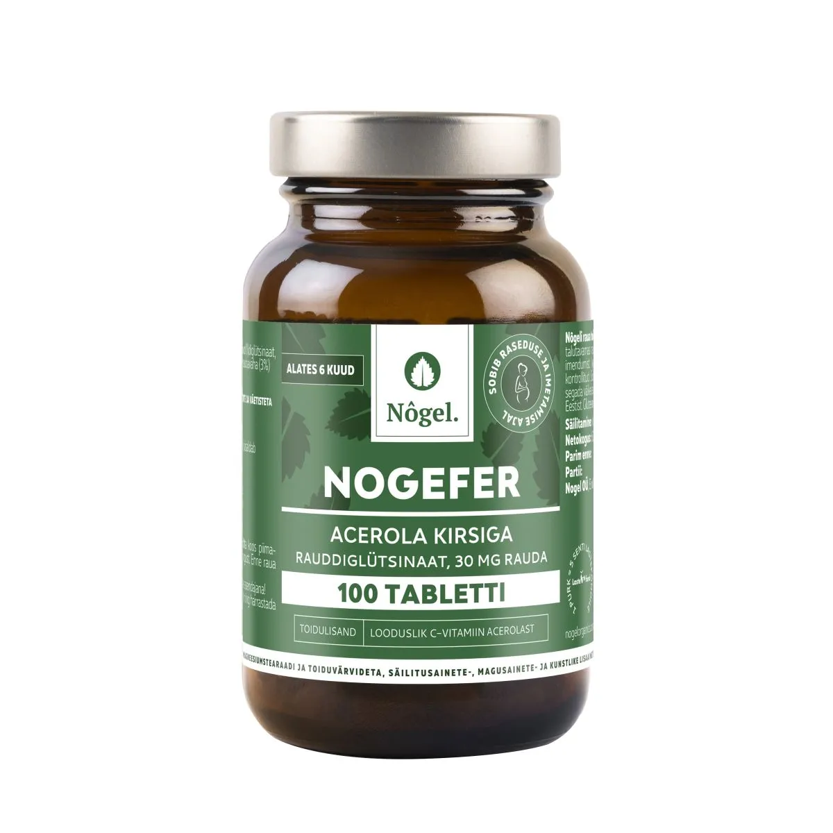 NOGEFER ACEROLA KIRSIGA TBL 30MG N100 - Product Image