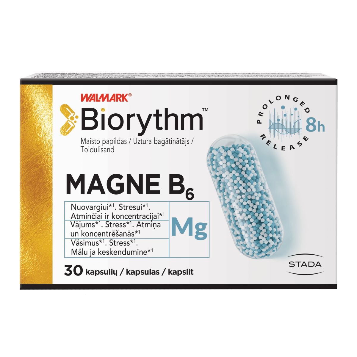 WALMARK BIORYTHM MAGNE B6 KAPSLID N30 - Product Image