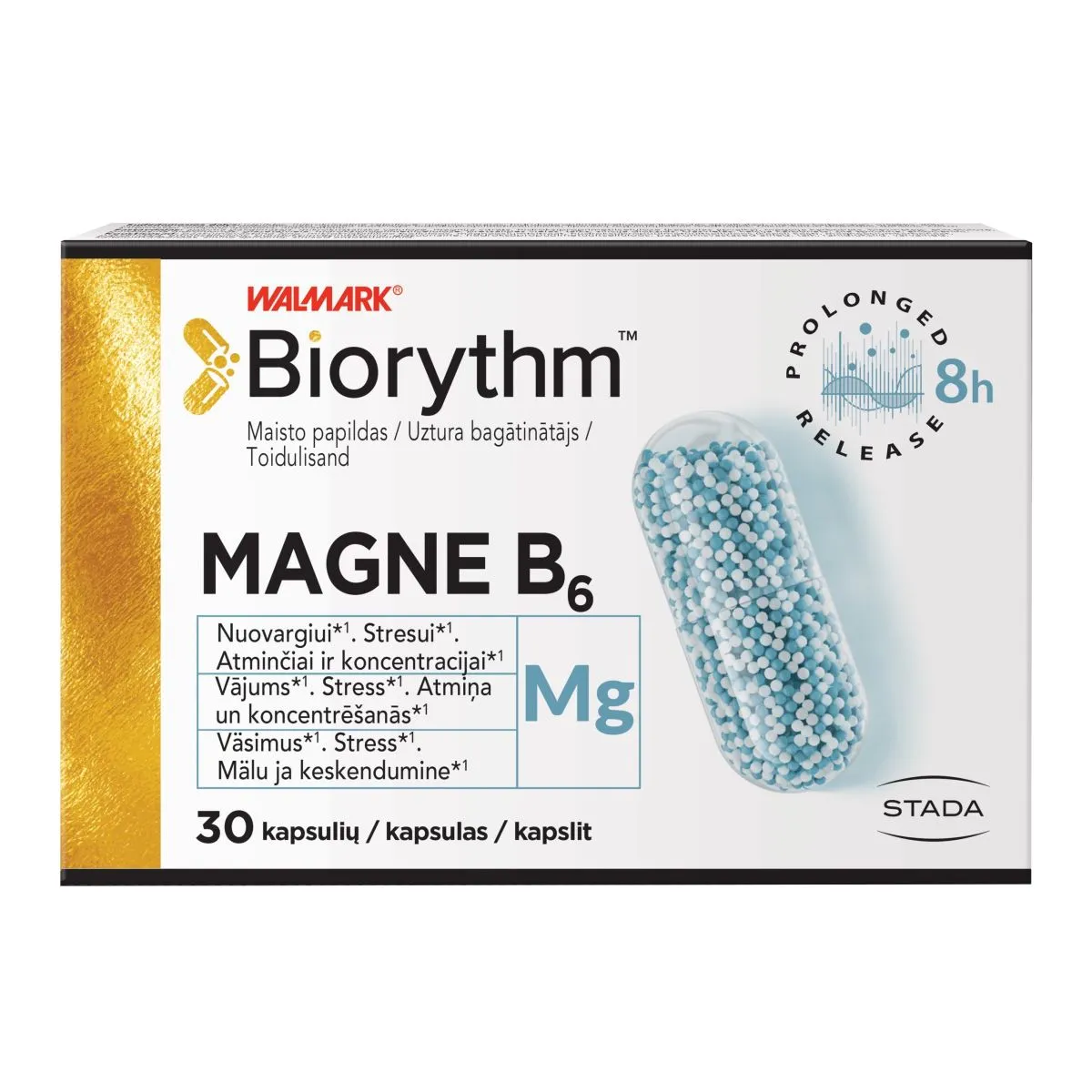 WALMARK BIORYTHM MAGNE B6 KAPSLID N30 - Product Image