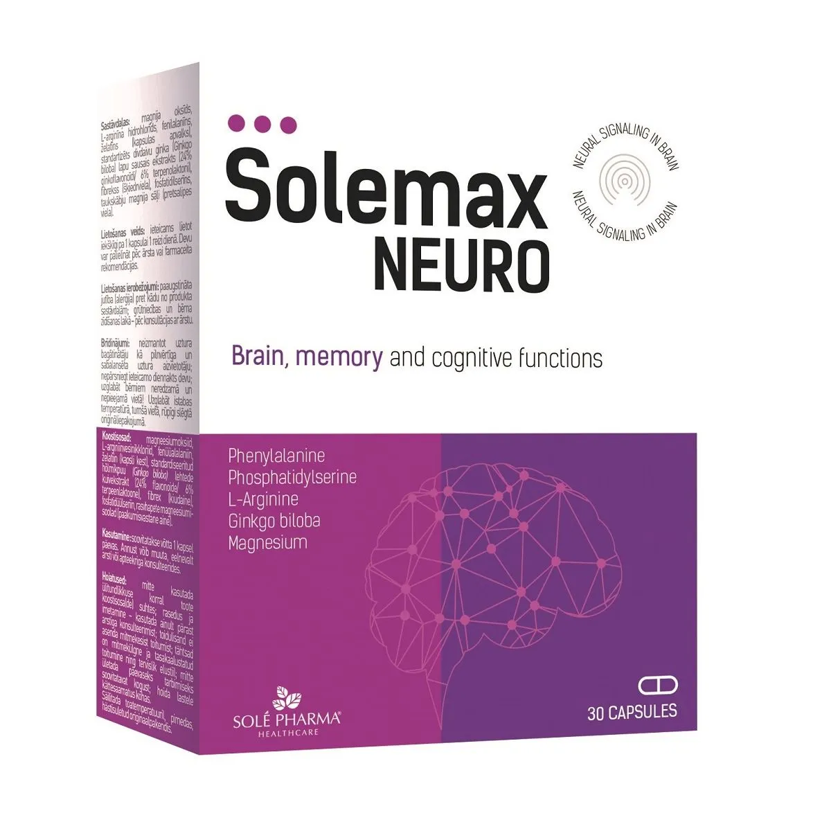 SOLEMAX NEURO KAPSLID N30 - Product Image