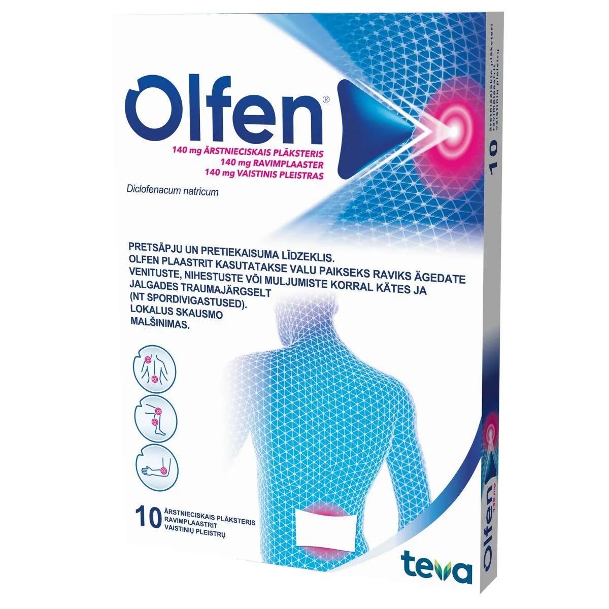 OLFEN RAVIMPLAASTER 140MG N10 - Product Image