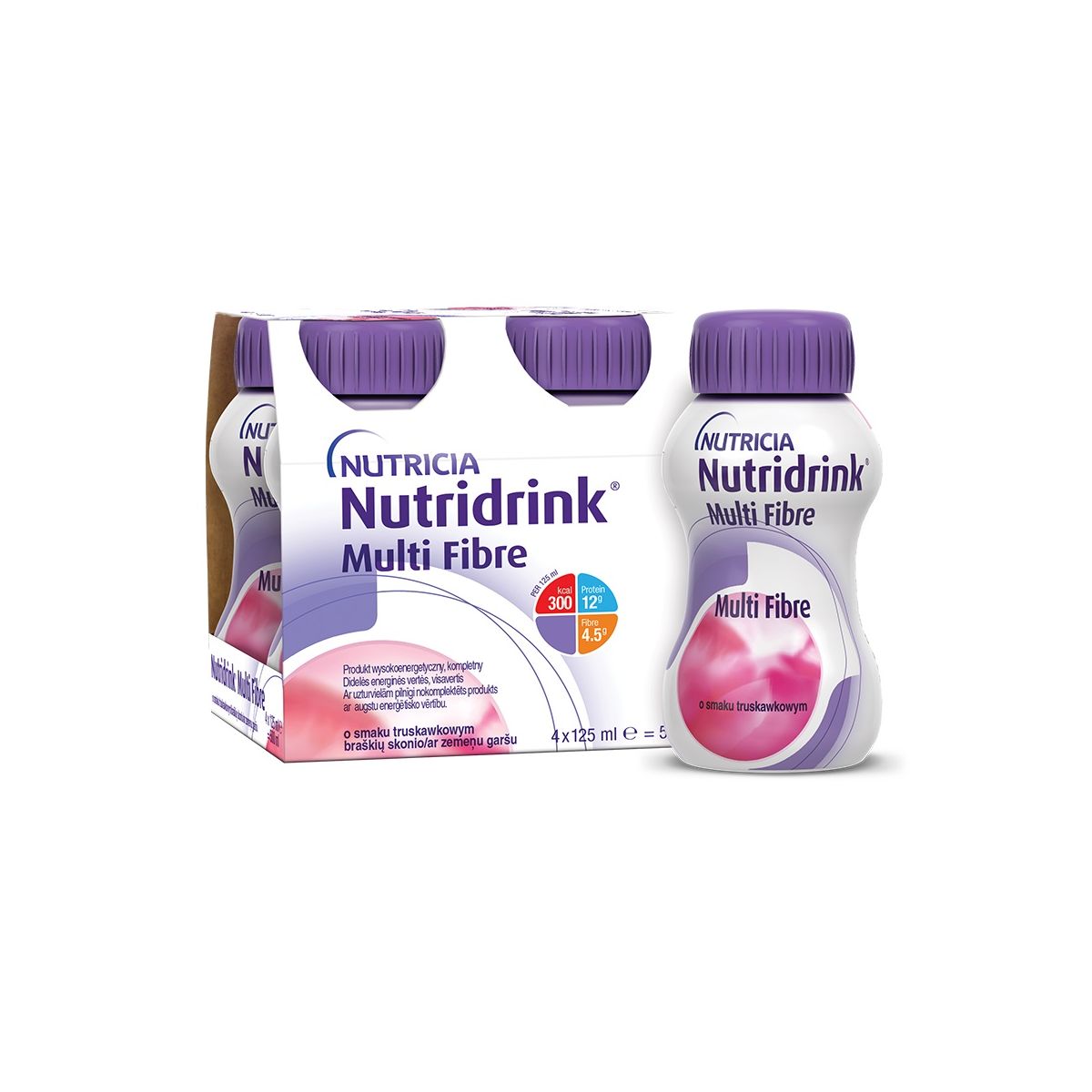 NUTRIDRINK MULTI FIBRE KIUDAINEGA 125ML N4 MAASIKAS - Product Image