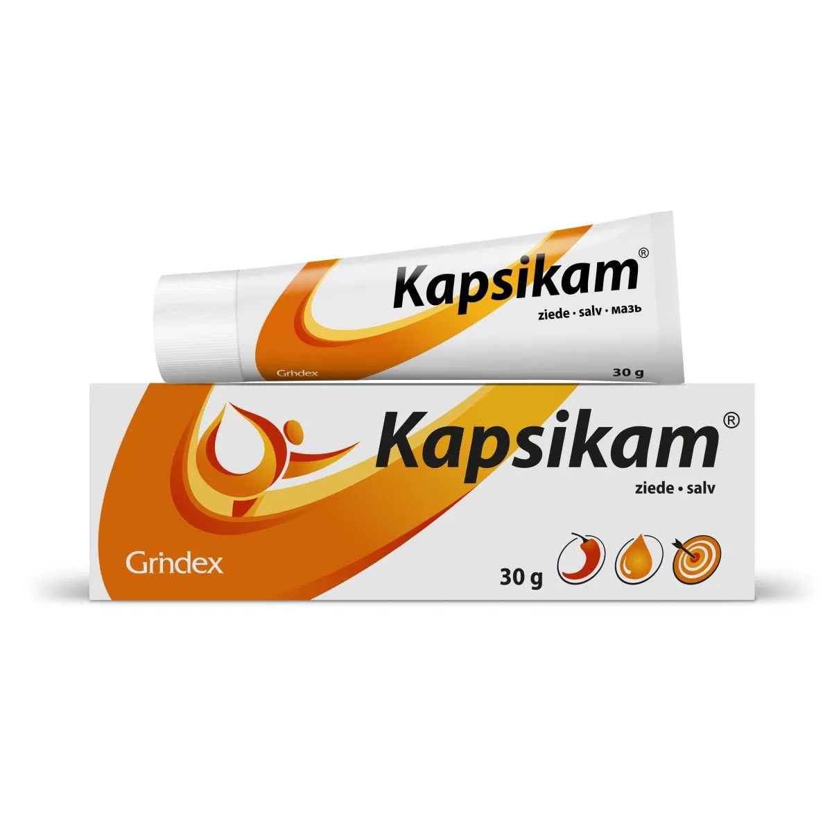 KAPSIKAM SALV 20MG+2MG+30MG+30MG+50MG/G 30G - Product Image