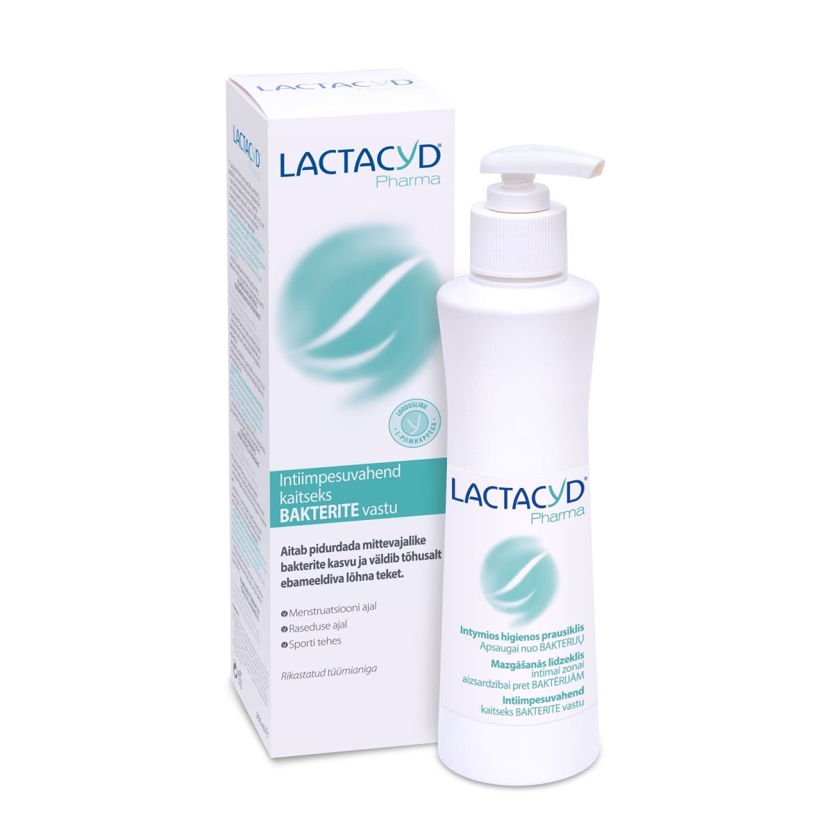 LACTACYD PHARMA INTIIMPESUVAHEND KAITSE BAKTERITE VASTU 250ML - Product Image