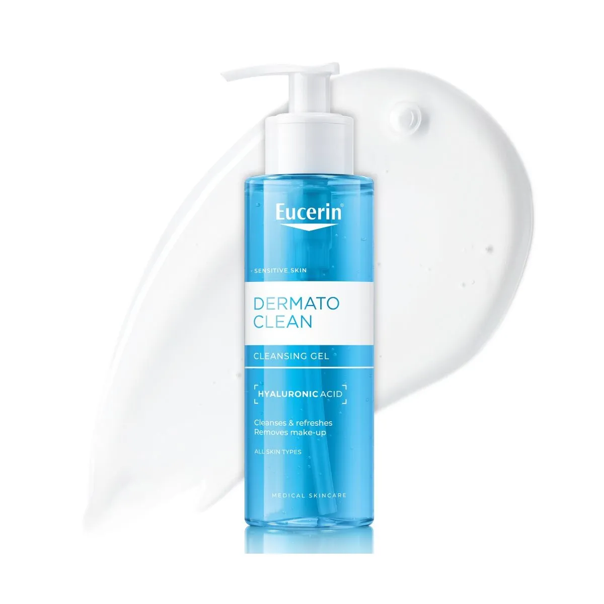 EUCERIN DERMATOCLEAN NÄOPUHASTUSGEEL TUNDLIKULE NAHALE 200ML - Product Image