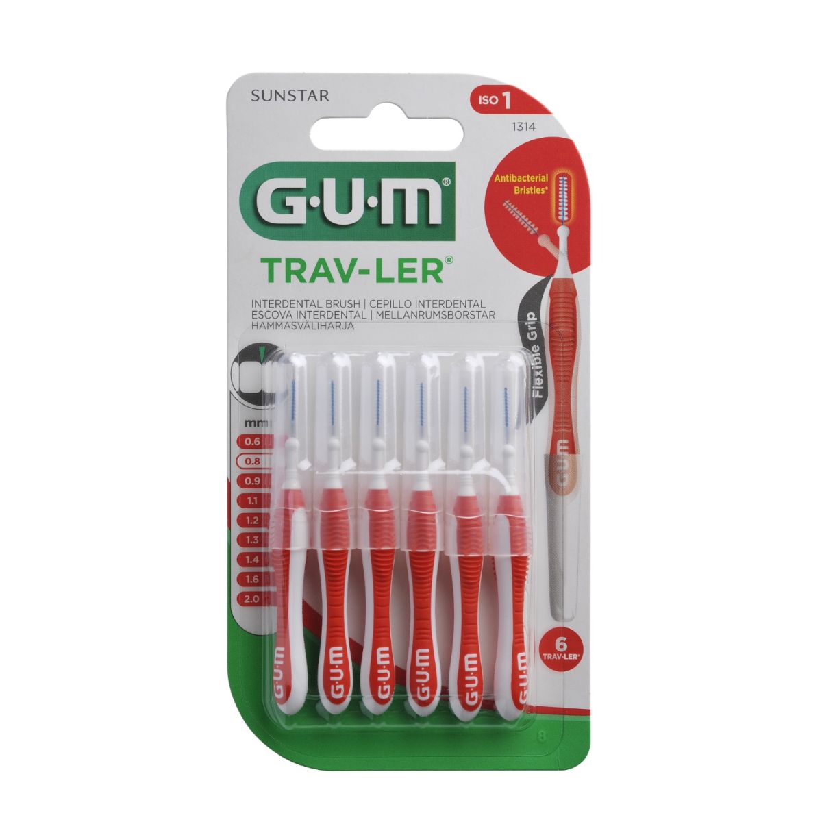 GUM HAMBAVAHEHARI TRAV-LER SILINDER 0,8MM N6 - Product Image