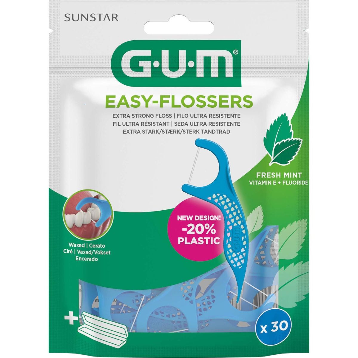 GUM HAMBANIIDID EASY FLOSSERS KAASASKANTAVAD N30 - Product Image