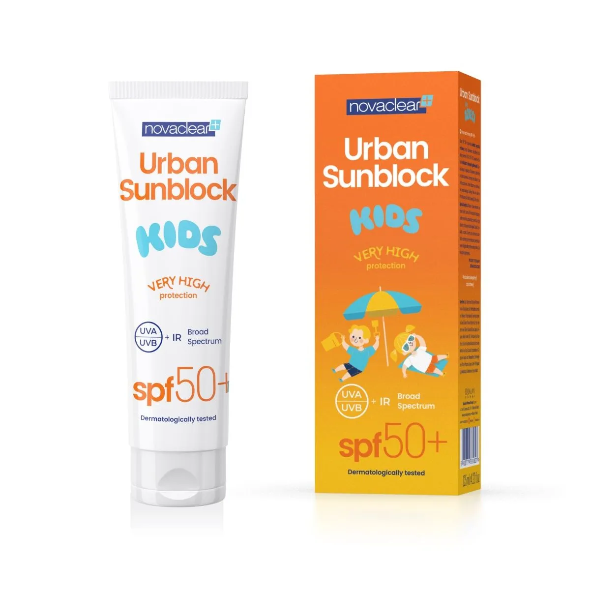 NOVACLEAR PÄIKESEKAITSE URBAN LASTE SPF50+ 125ML - Product Image