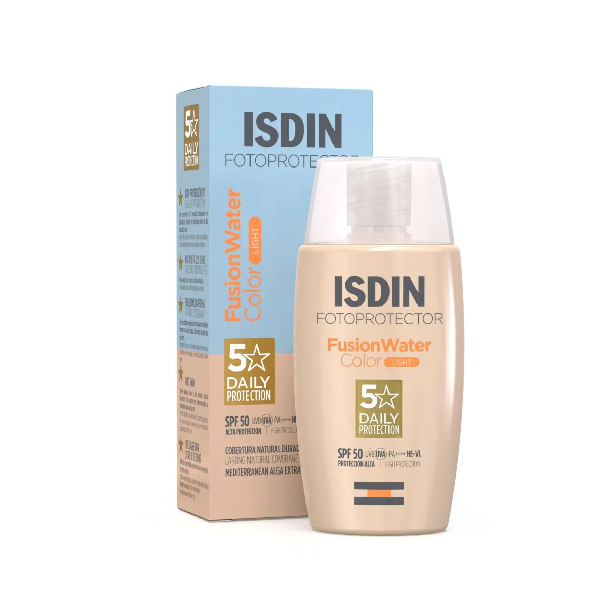 ISDIN SUN PÄIKESEKAITSEEMULSIOON TOONITUD HELE SPF50 50ML - Product Image