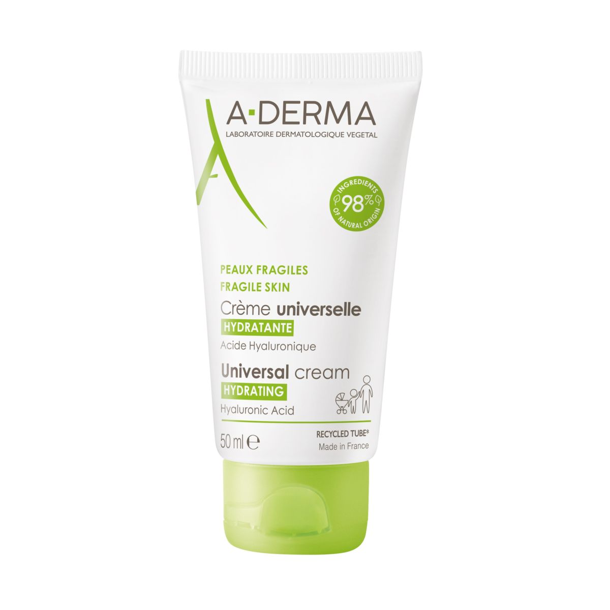 A-DERMA UNIVERSAALNE HOOLDUSKREEM NIISUTAV 50ML - Product Image