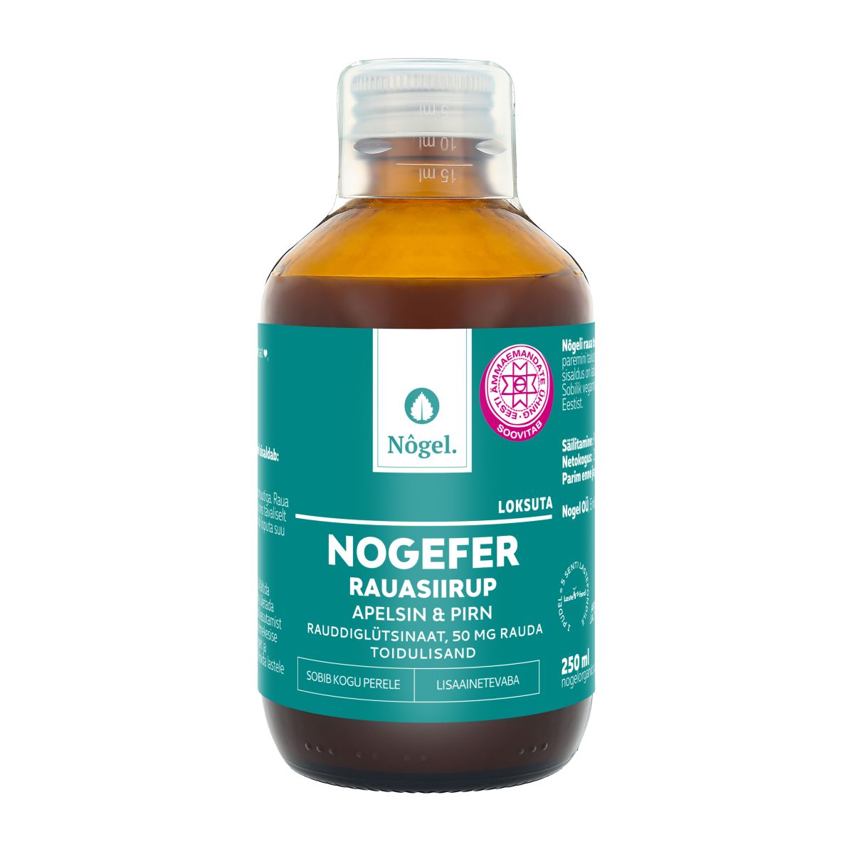 NOGEFER RAUASIIRUP 50MG 250ML - Product Image