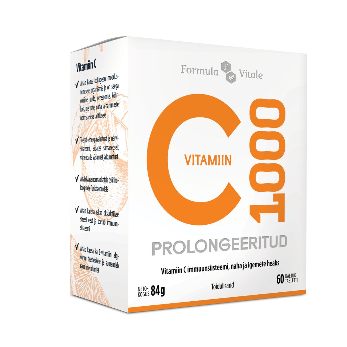 FORMULA VITALE C-VIT PROLONG TBL 1000MG N60 VANA - Product Image