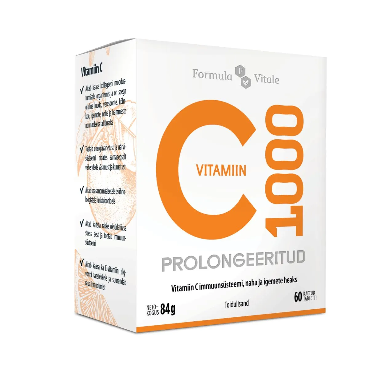 FORMULA VITALE C-VIT PROLONG TBL 1000MG N60 VANA - Product Image