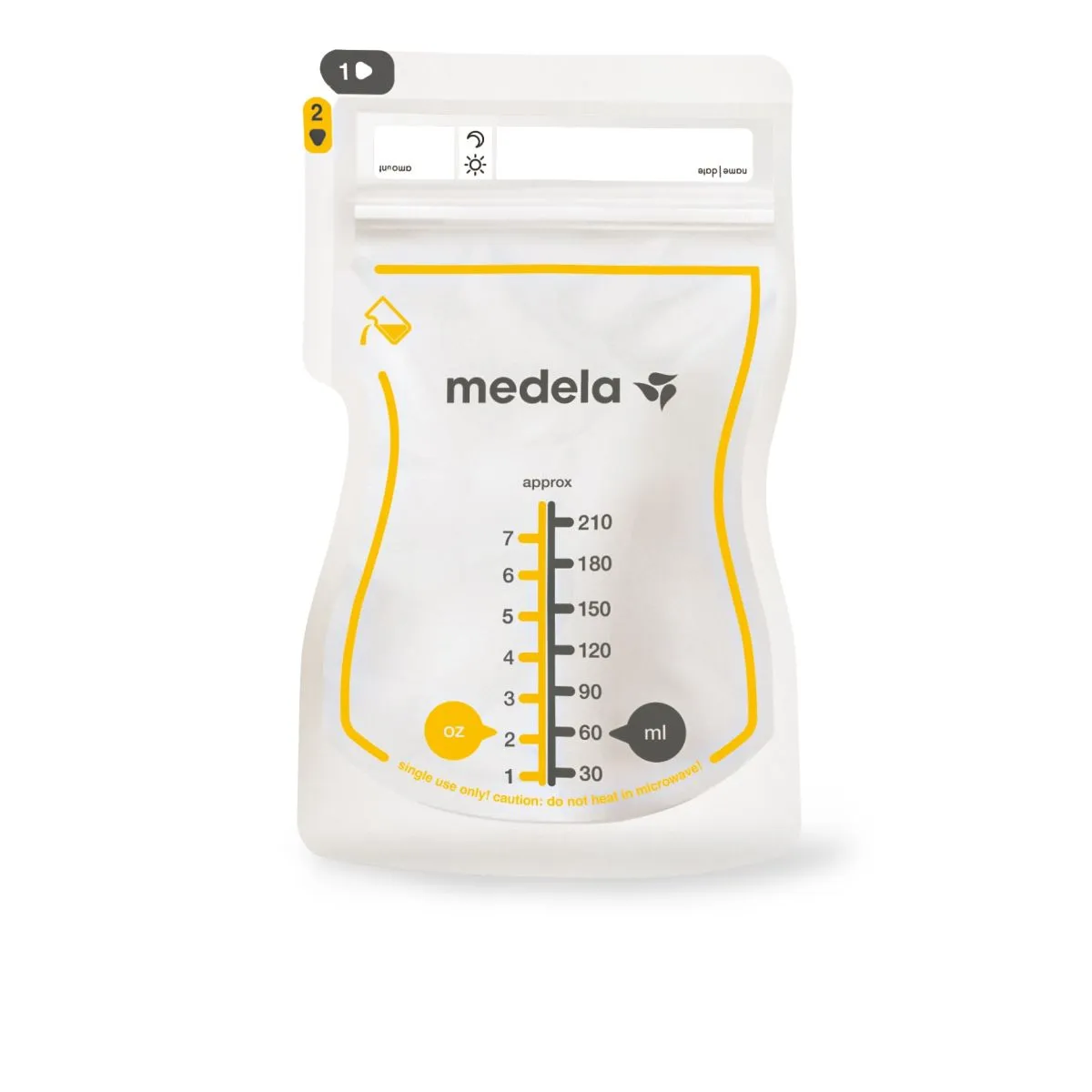 MEDELA BF RINNAPIIMA SÄILITUSKOTID 210ML N50 - Product Image