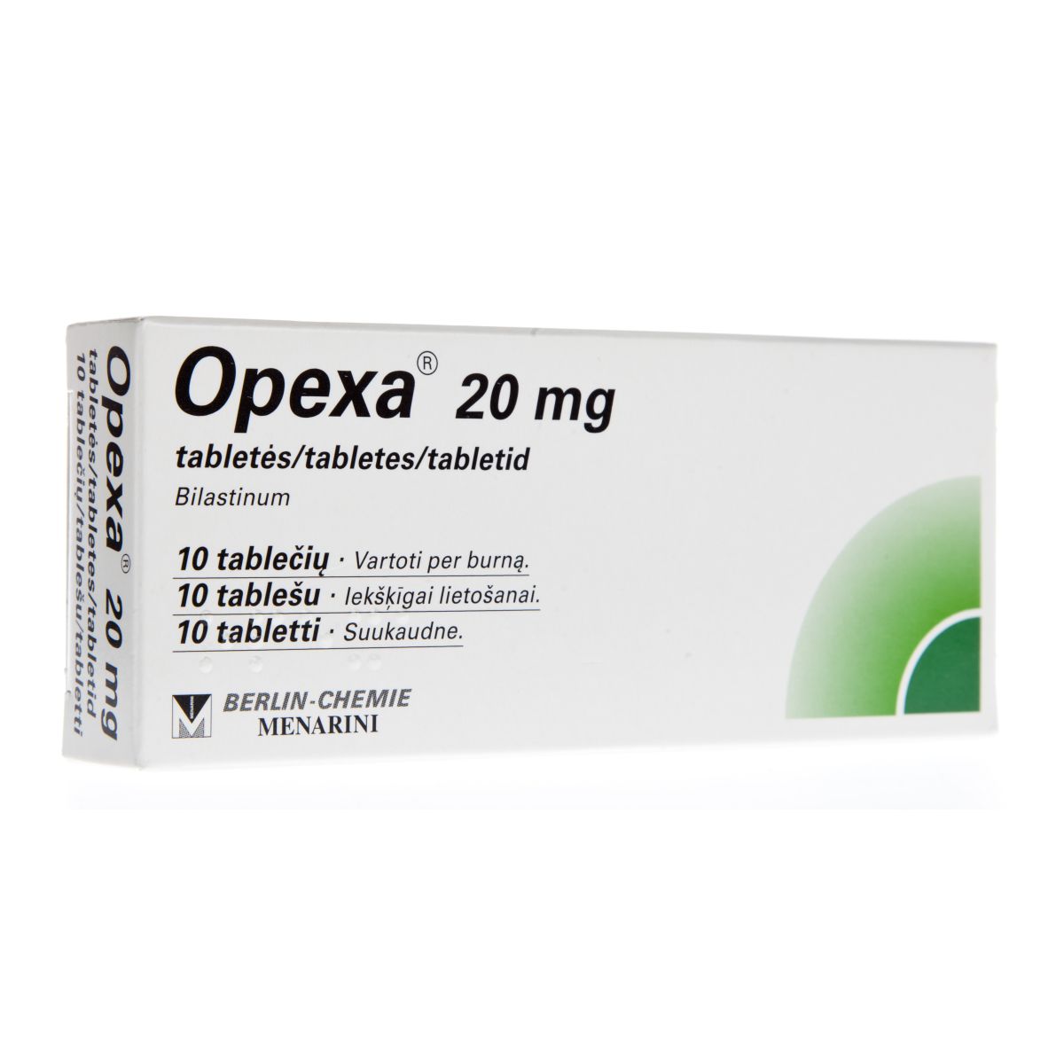OPEXA TBL 20MG N10 - Product Image
