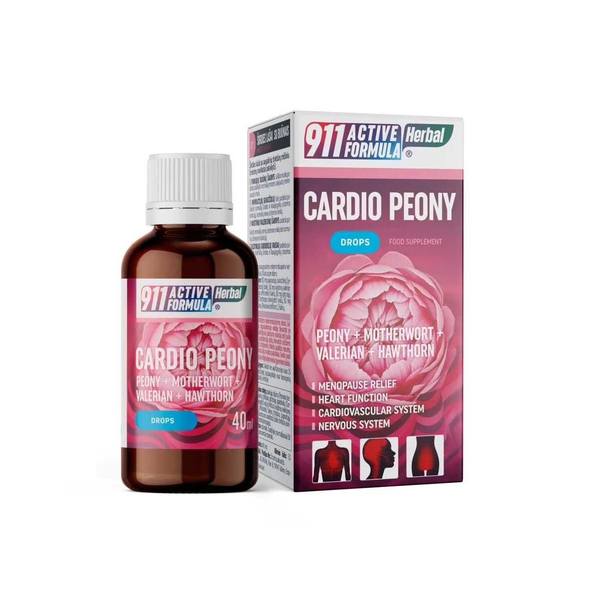 911 ACTIVE FORMULA CARDIO PEONY 40ML - Product Image