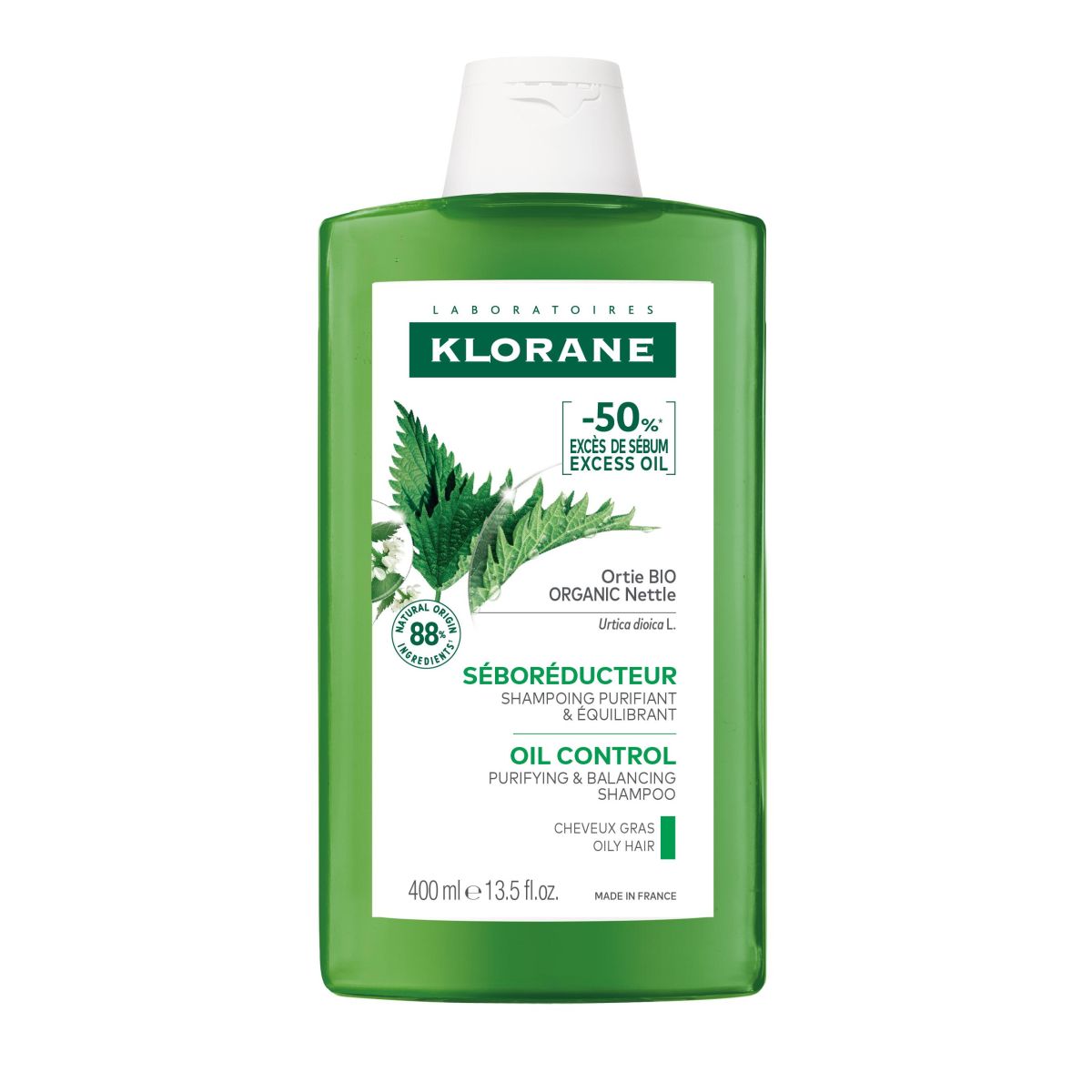 KLORANE SHAMPOON NÕGESE RASUSTELE JUUSTELE 400ML - Product Image