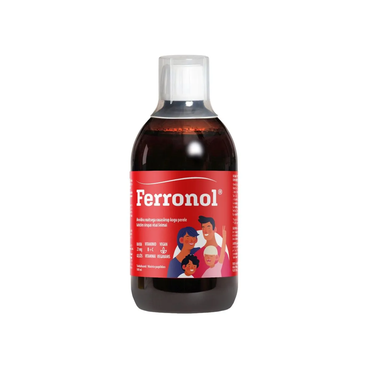 FERRONOL RAUASIIRUP 500ML - Product Image