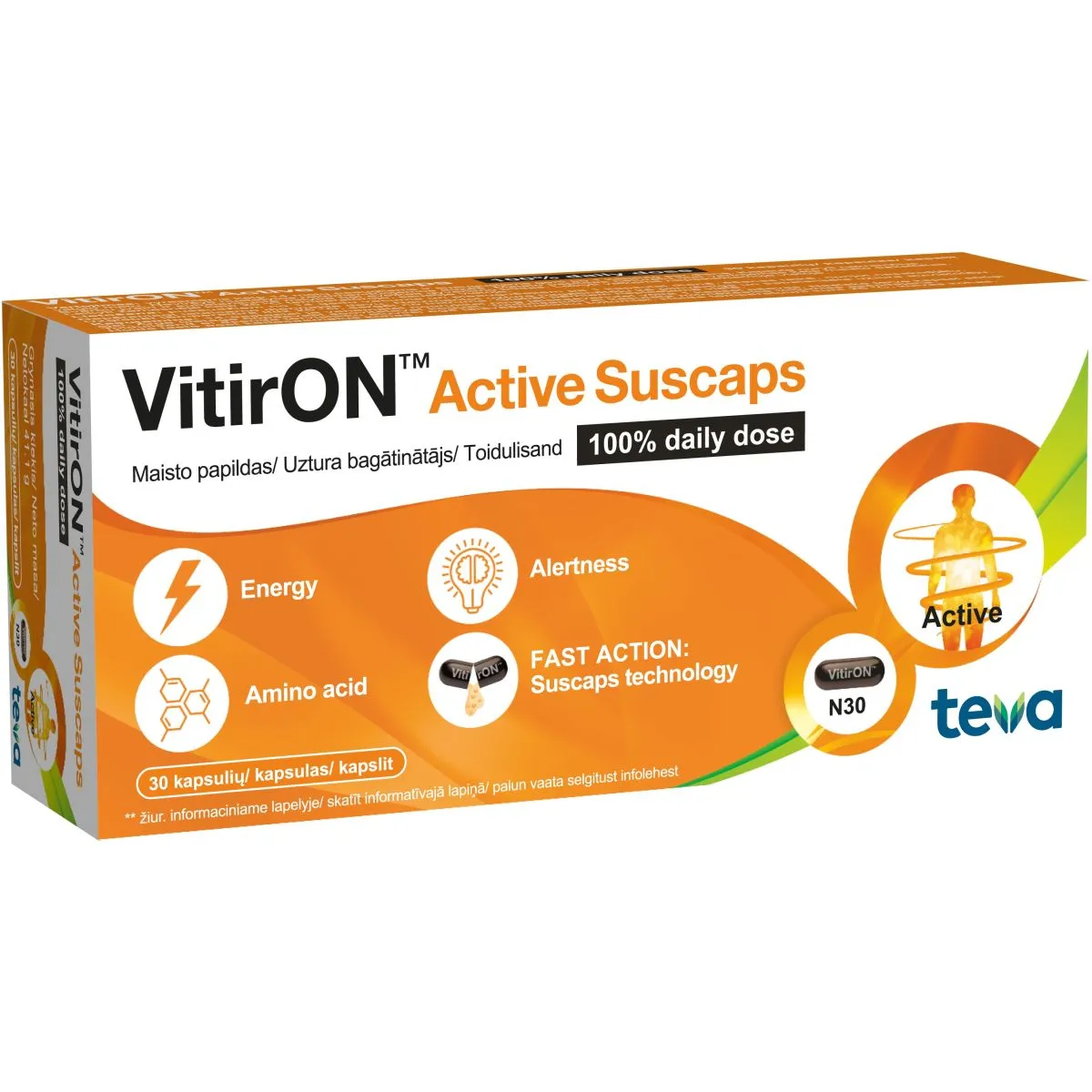VITIRON ACTIVE SUSCAPS KAPSLID N30 - Product Image