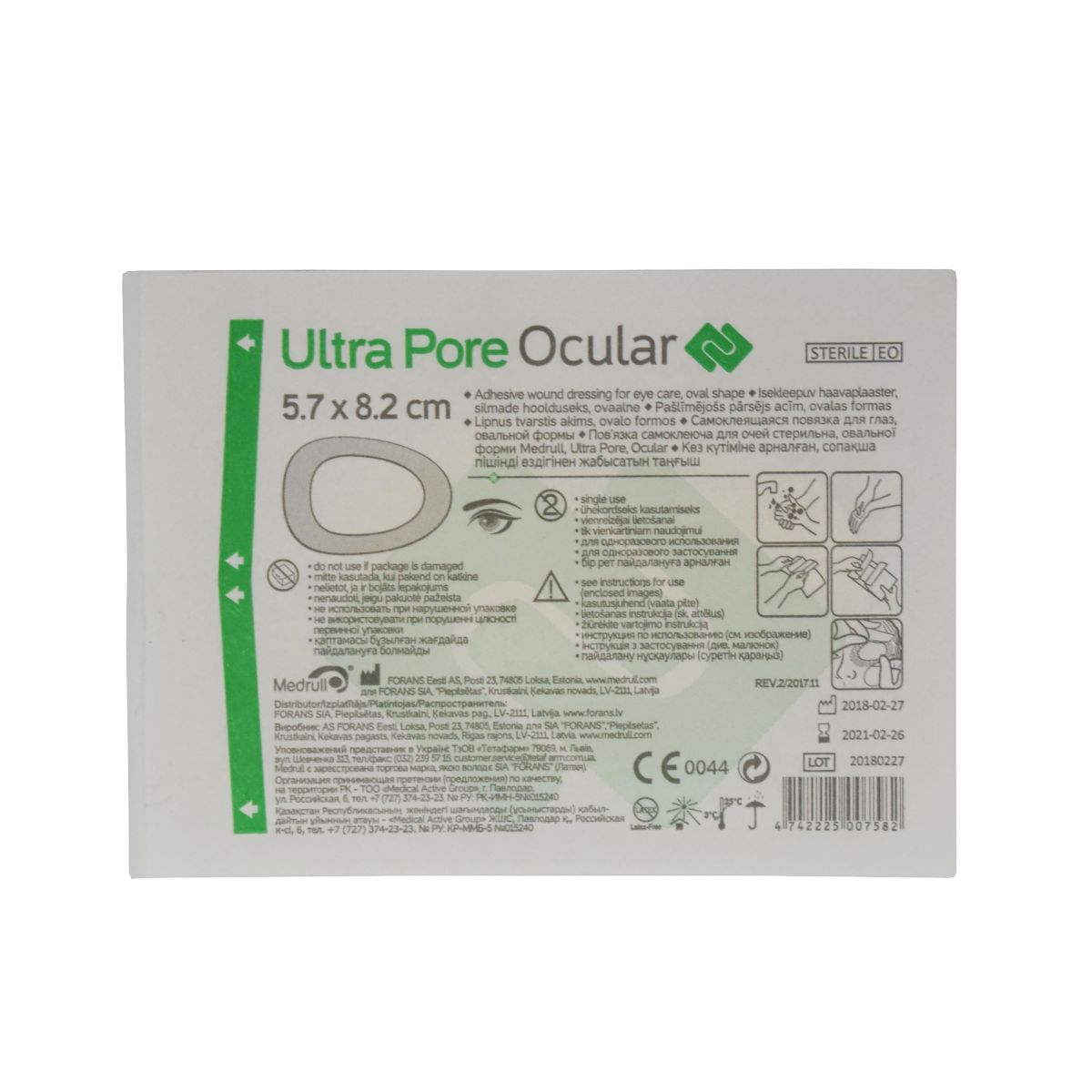 ISEKLEEPUV HAAVAPLAASTER SILMADE HOOLDUSEKS 5,7X8,2cm - Product Image