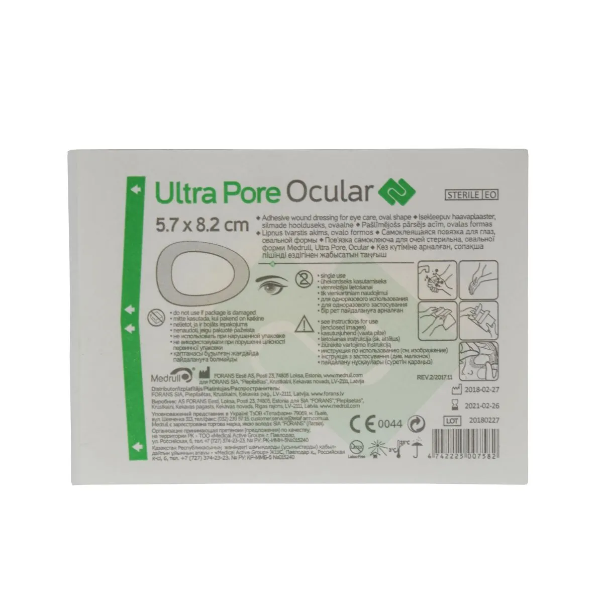 ISEKLEEPUV HAAVAPLAASTER SILMADE HOOLDUSEKS 5,7X8,2cm - Product Image