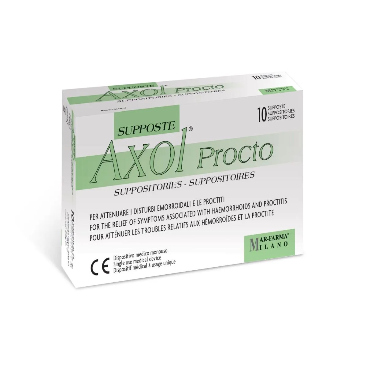 AXOL PROCTO REKTAALSUPOSIIDID N10 - Product Image