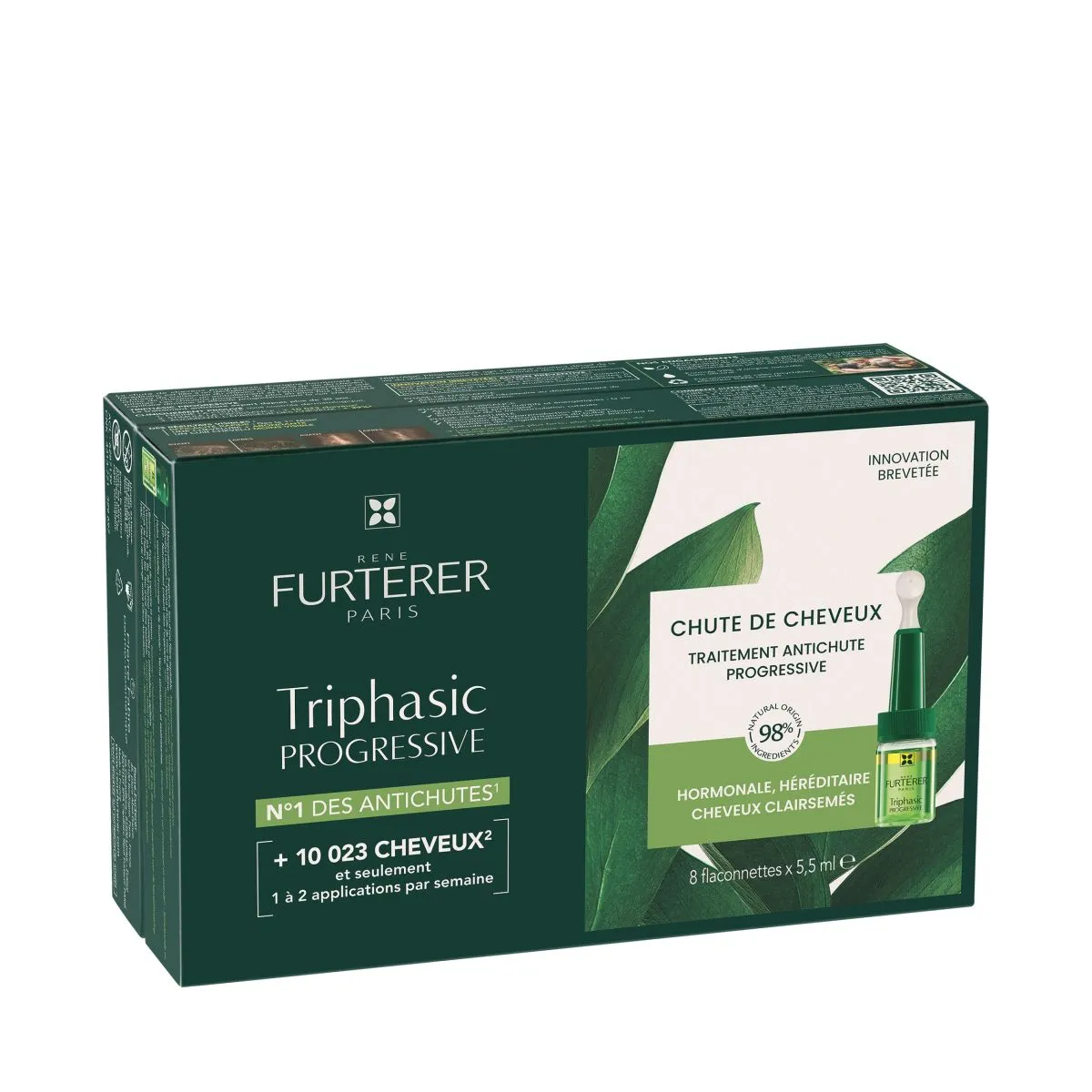RENE FURTERER TRIPHASIC JUUKSEAMPULLID PROGRESSIVE 5,5ML N8 - Product Image