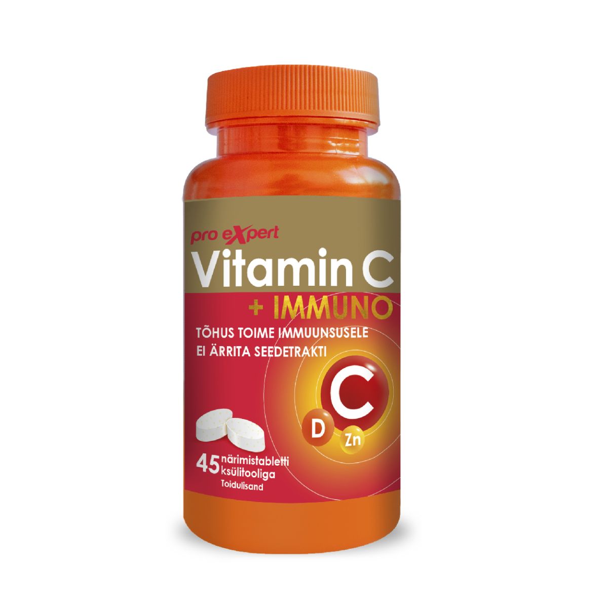 VITAMIN C PRO EXPERT + IMMUNO NÄRIMISTBL N45 - Product Image