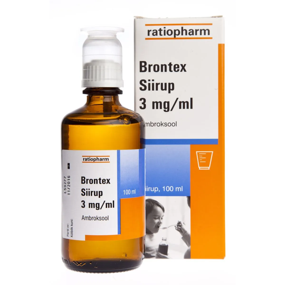 BRONTEX SIIRUP 3MG/ML 100ML - Product Image