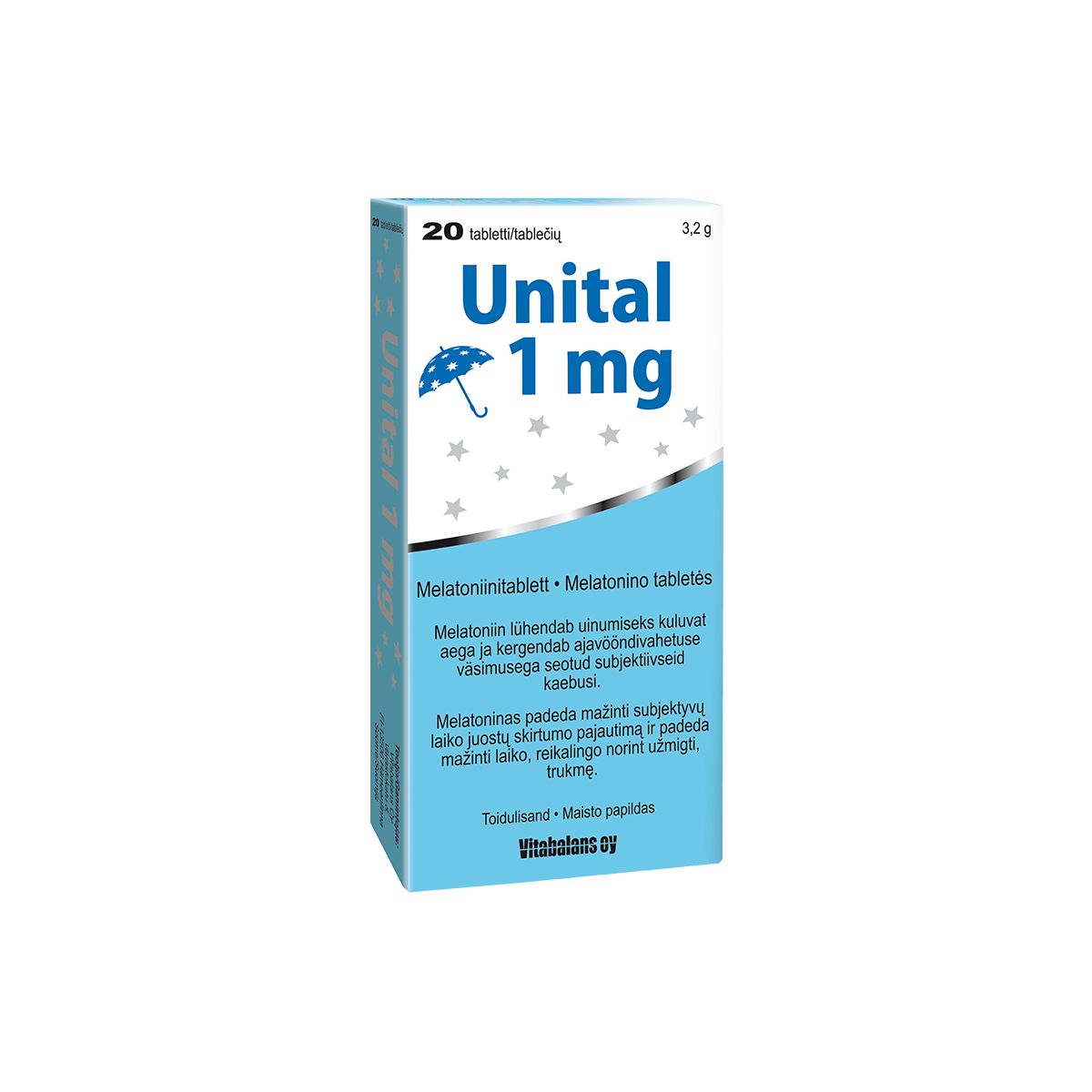 UNITAL TBL 1MG N20 - Product Image