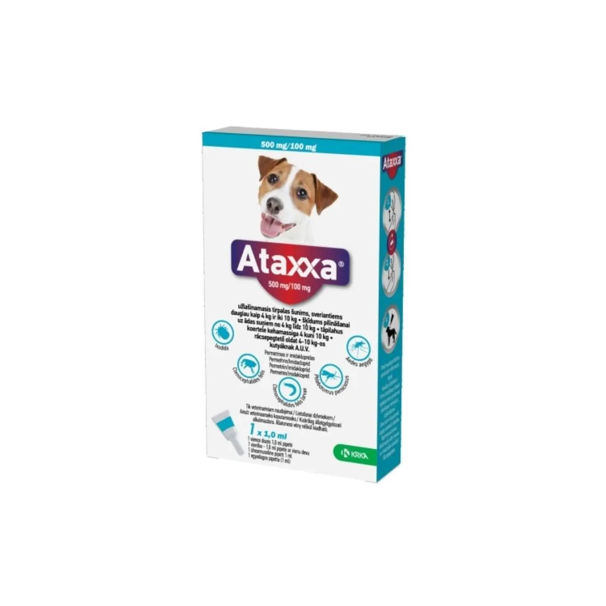 ATAXXA TÄPILAHUS 500MG+100MG/1,0ML N1 (4-10KG) - Product Image