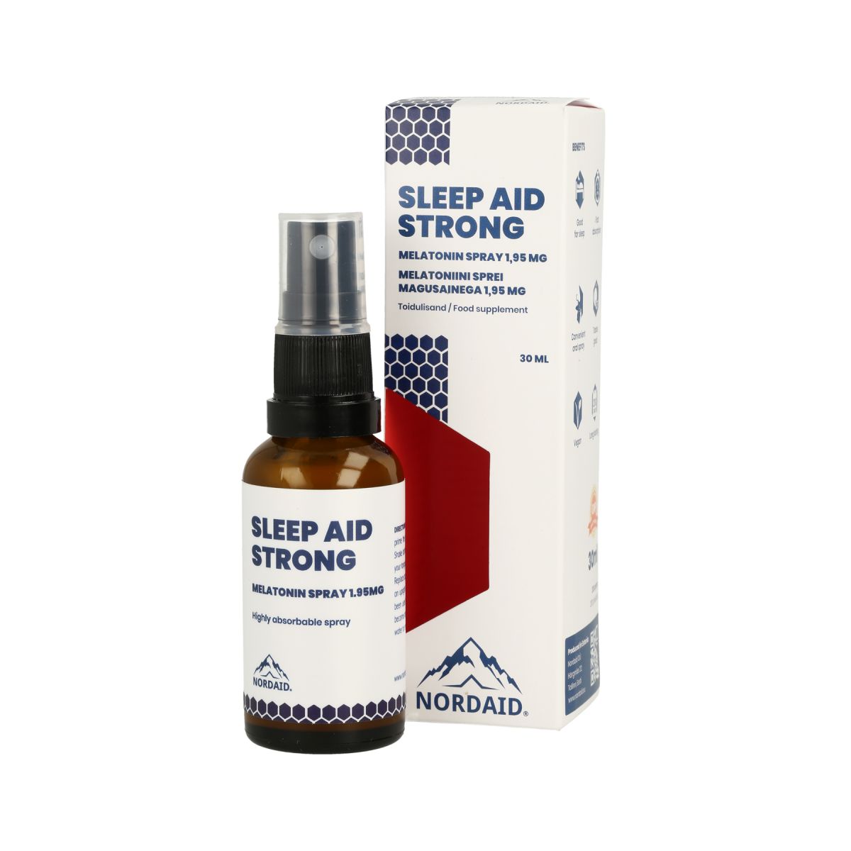 NORDAID SLEEP AID STRONG MELATONIIN 1,95MG 30ML - Product Image