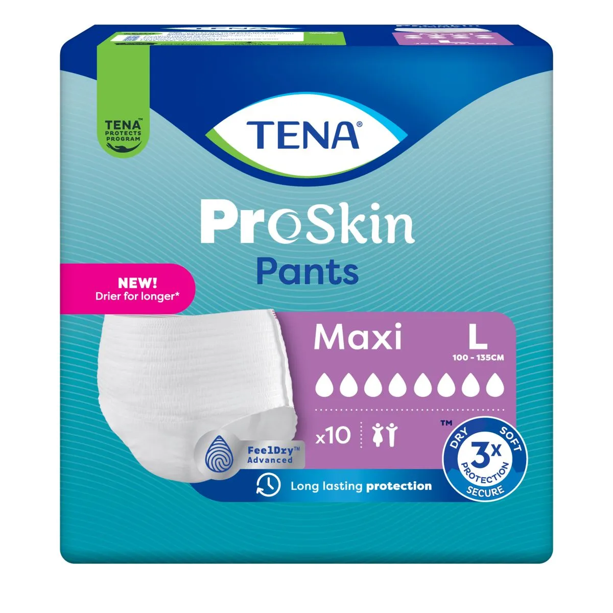TENA PANTS MAXI L N10 - Product Image