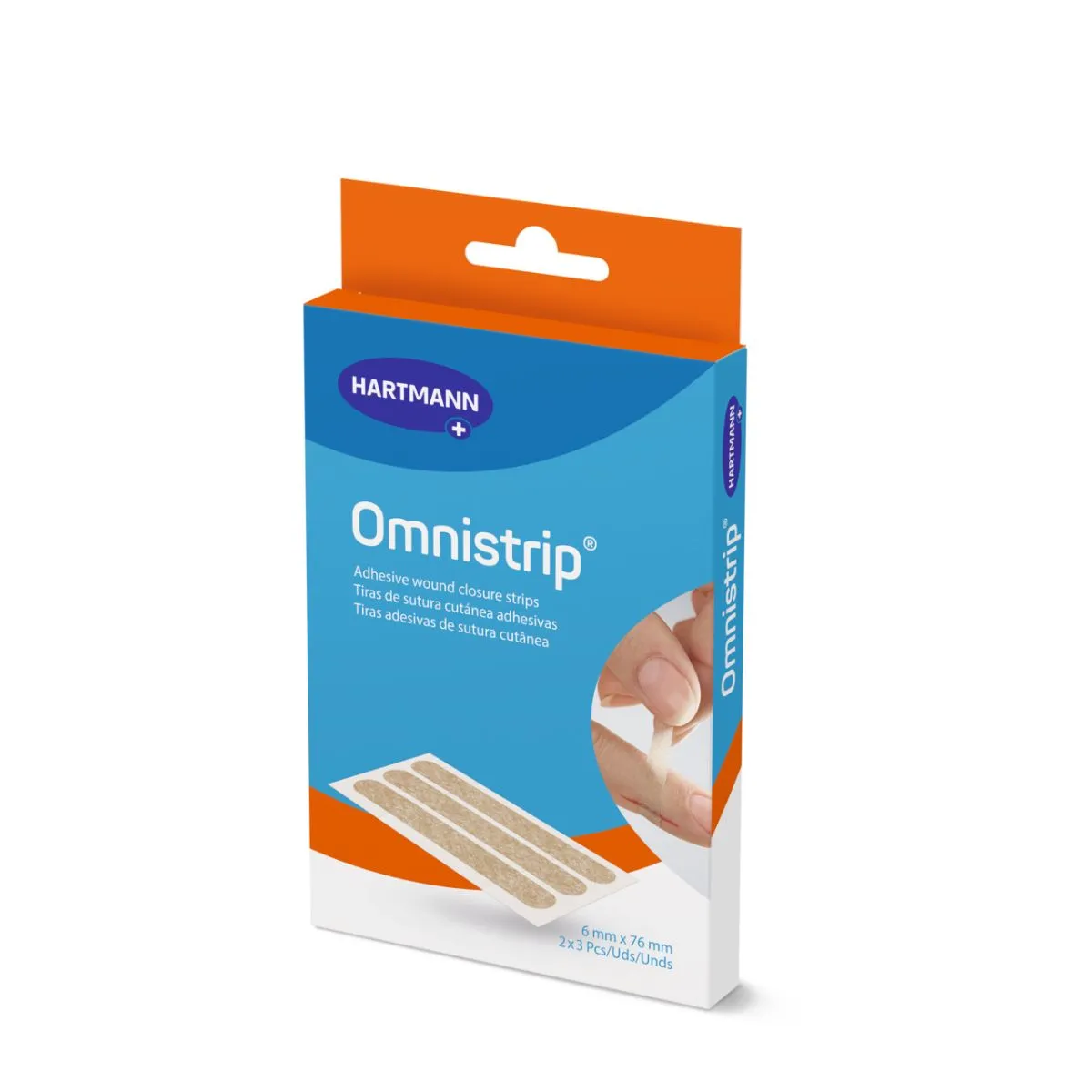 OMNISTRIP HAAVASULGEMISPLAASTER 6X76MM N3X2 - Product Image