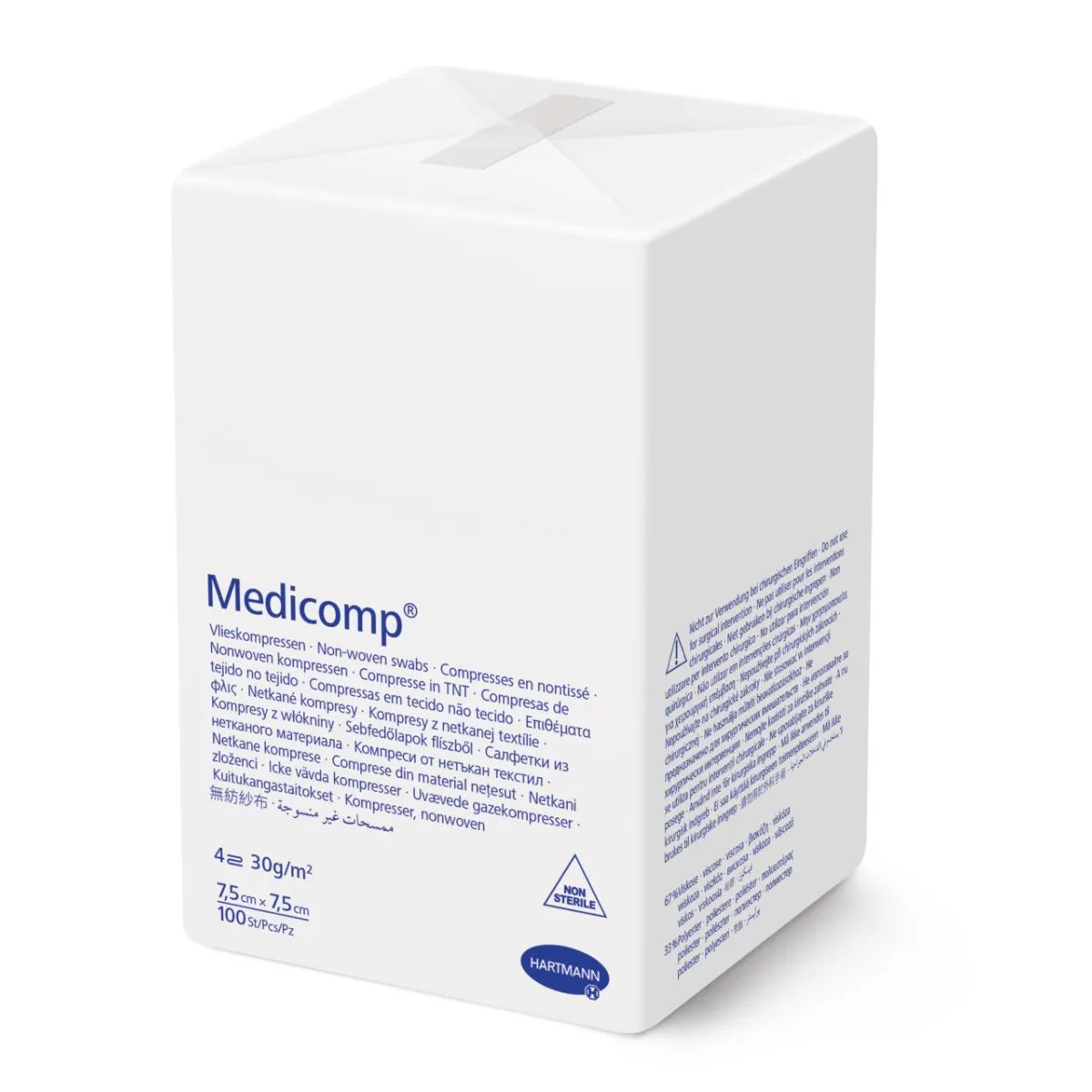 MEDICOMP TAMPOONID MITTESTER 7,5X7,5CM N100 - Product Image