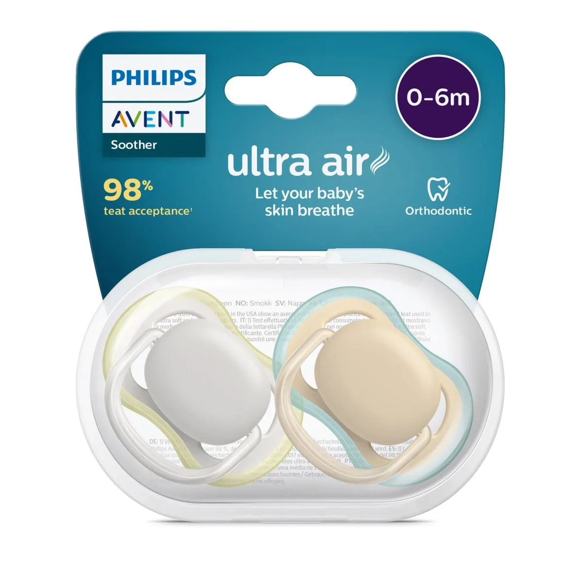 AVENT RÕNGASLUTT ULTRA AIR PASTELL 0-6K N2 - Product Image