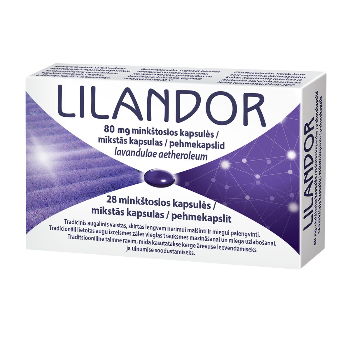 LILANDOR PEHMEKAPSEL 80MG N28 - Product Image