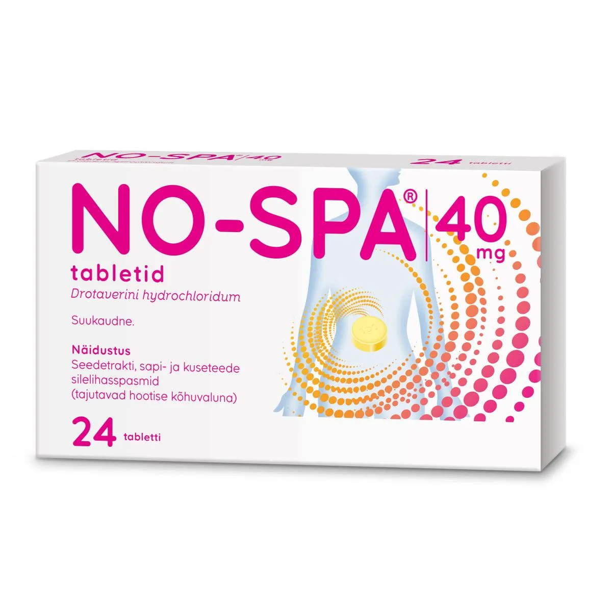 NO-SPA TBL 40MG N24 - Product Image