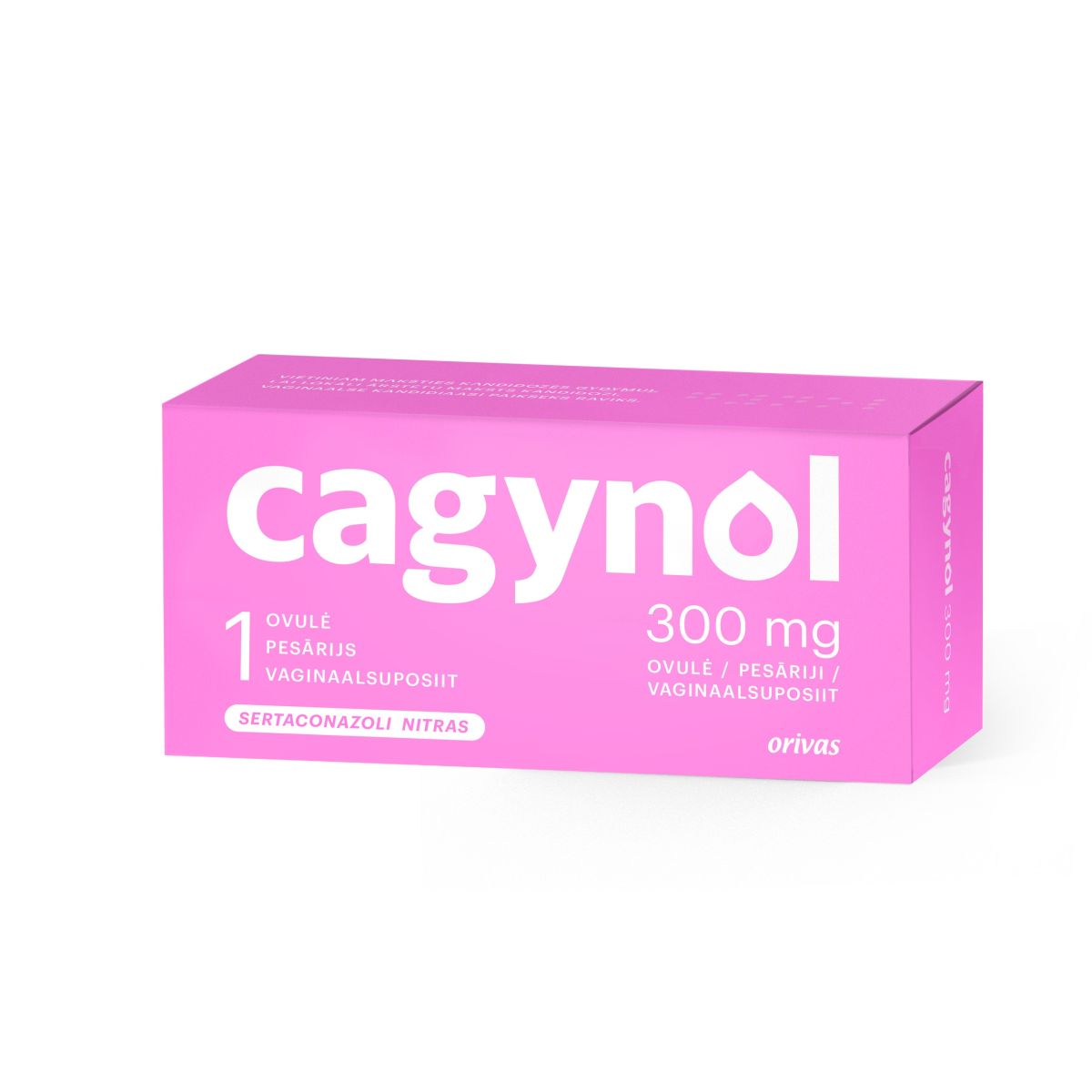 CAGYNOL VAGIN SUPP 300MG N1 - Product Image