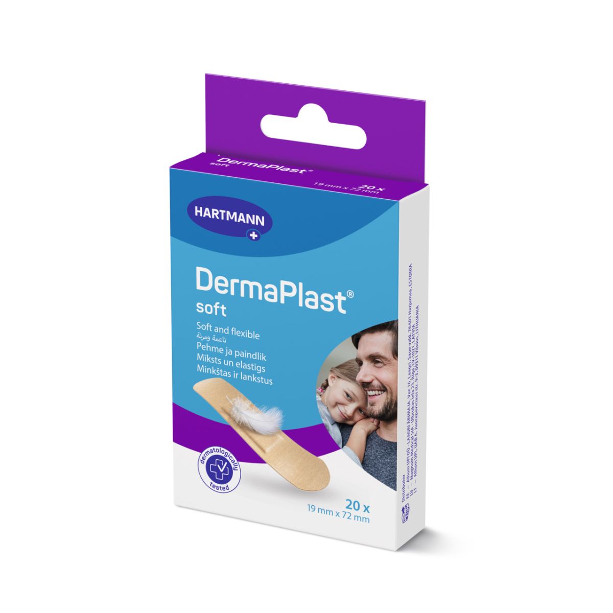 DERMAPLAST PLAASTRID SOFT 19X72MM N20 - Product Image