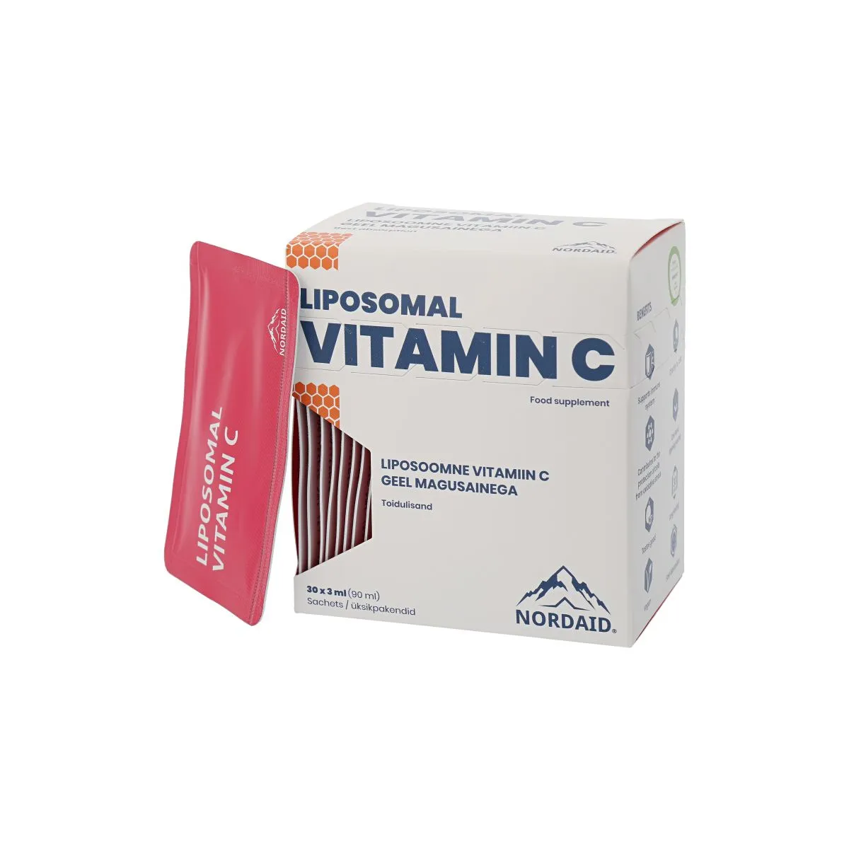 NORDAID VITAMIIN C LIPOSOOMNE 1000MG 3ML N30 - Product Image