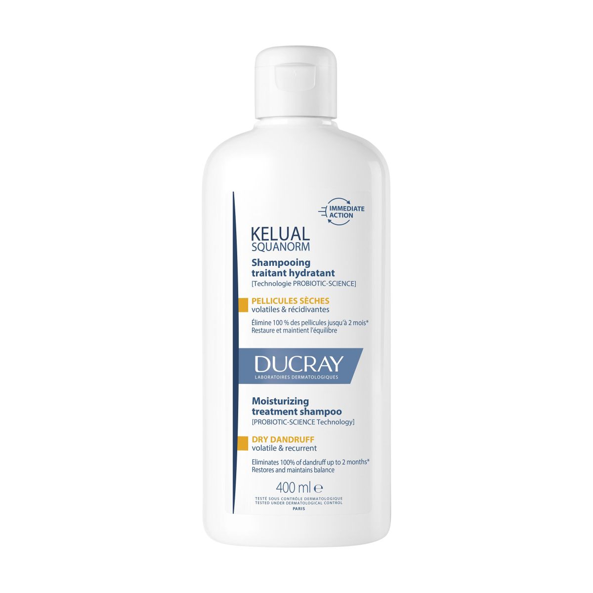 DUCRAY KELUAL SQUANORM SHAMPOON KUIVALE KÕÕMALE 400ML - Product Image