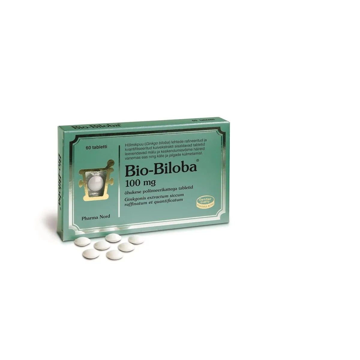 BIO-BILOBA TBL 100MG N60 - Product Image