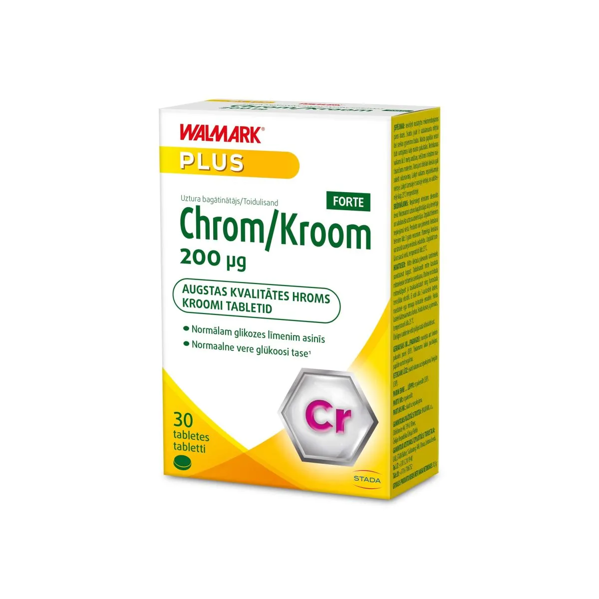 WALMARK KROOM TBL FORTE 200MCG N30 - Product Image
