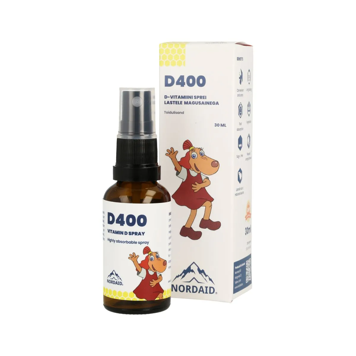 NORDAID D-VITAMIIN SUUKAUDNE SPREI 10MCG 30ML - Product Image