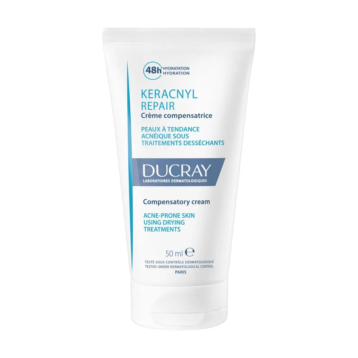 DUCRAY KERACNYL KREEM 48H NIISUTAV PROBLEEMSELE NAHALE 50ML - Product Image