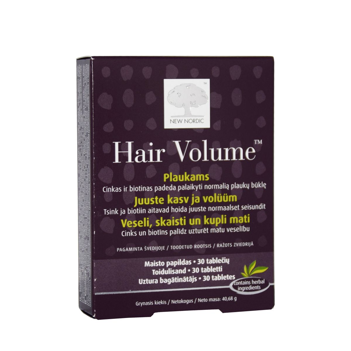 NEW NORDIC HAIR VOLUME TBL N30 - Product Image