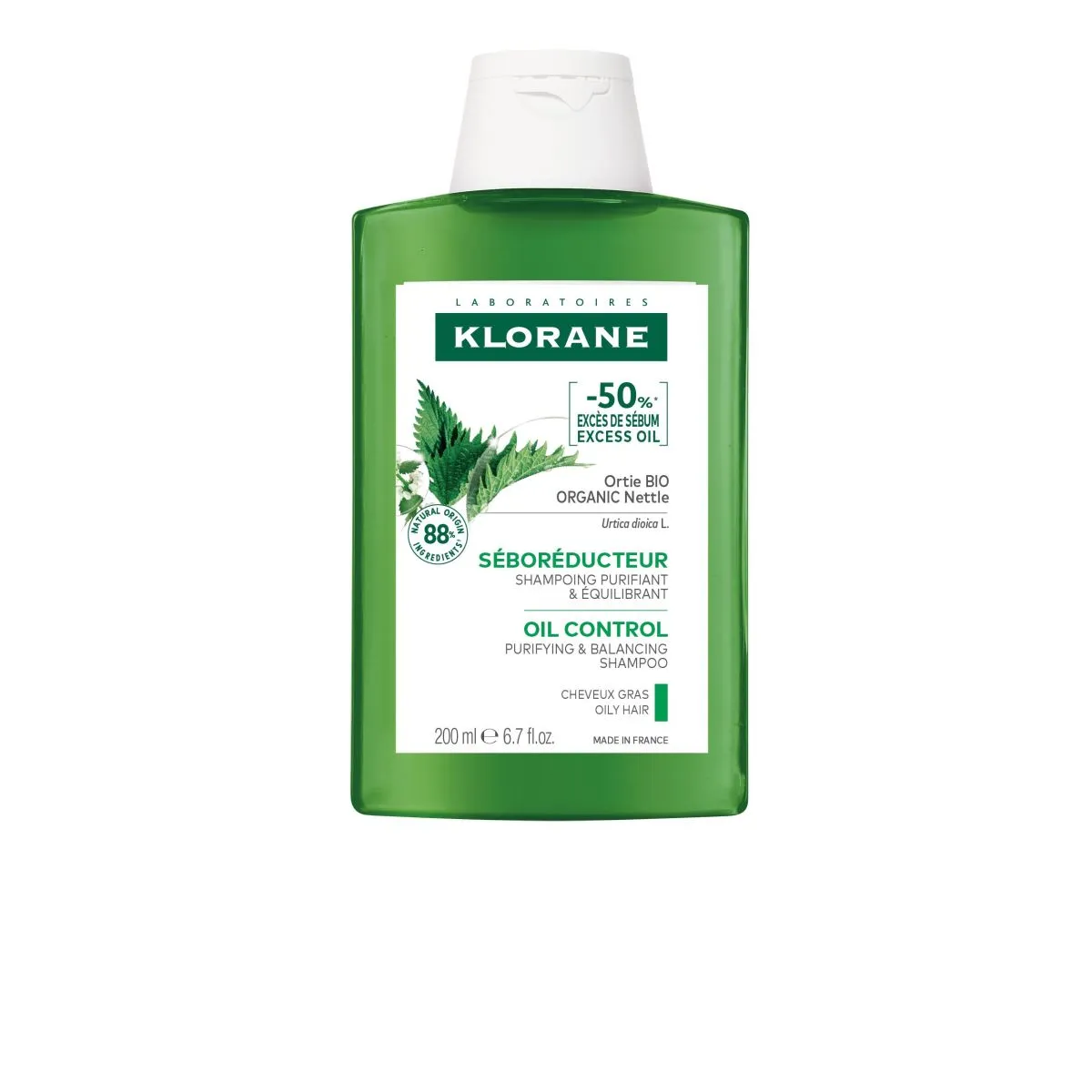 KLORANE SHAMPOON NÕGESE RASUSTELE JUUSTELE 200ML - Product Image